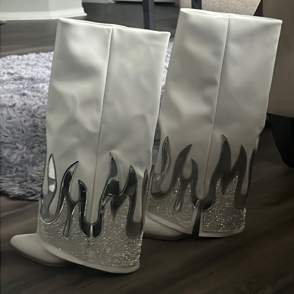 White Fire Boots